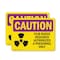 Signmission Radiation & Laser Sign, 10 in H x 14 in W, Plastic, Rectangle OS-2PACK-CR-P-1014-L-10168 - alternate 1
